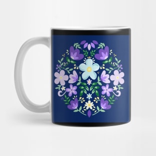 Floral design - purple flowers Mug